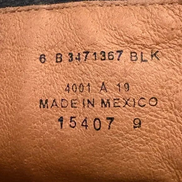 Frye Black Leather Ankle Boots with harness Size 6 - Picture 8 of 9